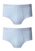 Mens Cotton Executive Briefs 2 Pack - Blue