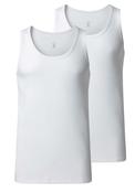 Mens Egyptian Cotton Classic Vest 2 Pack - White