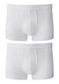 Mens Fitted Boxer Briefs 2 Pack - White