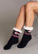 Christmas Snuggle Socks - Argyle Navy