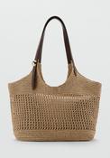 Natural Fibre Tote Bag - Beige