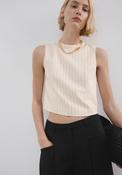 Chain Detail Top - White