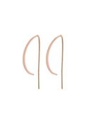 Peony Rose Gold Plated Earrings - Rose Gold Plated