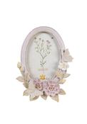 Oval Shape Photo Frame - Floral