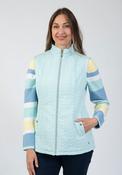 Quilted Waistcoat With Flap Pockets - Green
