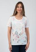 Soft Floral Print T Shirt - Green image