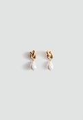 Pearl Dangle Earrings - Gold