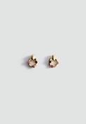Crystal Hoop Earrings - Gold