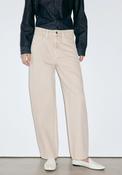 High Rise Balloon Jeans - Sand