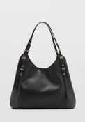 Buckle Strap Hobo Bag - Black