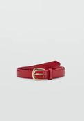 Narrow Belt With Embossed Effect - Red