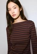Striped Cotton T-Shirt - Cream