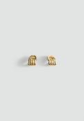 Elegant Relief Earrings - Gold