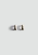 Two-Tone Earrings - Gold
