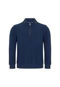 1/4 Zip Sweatshirt - Blue