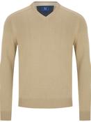 Long Sleeve V Neck Sweater - New Sand
