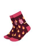 Keep Her Lit Socks - Red/pink image
