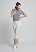 Diamond Loop Crop - White