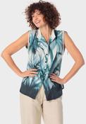Tropical Print Shirt - Blue image