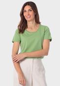 Basic T-Shirt With Gemstones - Green image