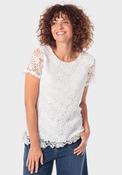 Crochet T-Shirt - White image