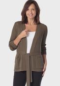 Belted Cardigan - Green