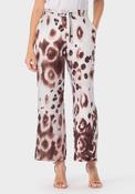 Animal Print Trousers - Brown
