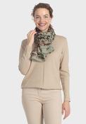 Classic Floral Pashmina - Green Agate