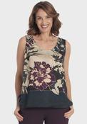Printed Top - Beige