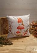 Woodland Robin Cushion - Multi