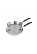 Made To Last Stainless Steel Frypan Twin Pack 21cm &amp; 29cm - Stainless Steel
