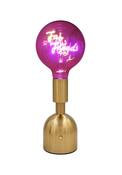LED Bulb Shape Lamp With Neon Text - Fab Friends