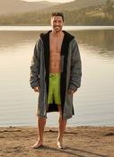 Dry Changing Robe - Charcoal &amp; Silver