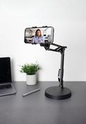 Adustable Hands Free Phone Holder - Black