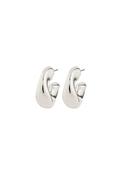 Jennings Hoop Earrings Silver Plated - Silver