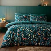 Enchanted Twilight Animals Reversible Duvet Cover Set