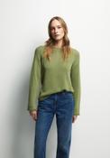Ribbon Trim Knitwear - Green