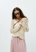 Openwork Cardigan - Cream