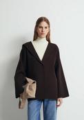Oversized Hooded Jacket - Brown