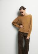 Batwing Sleeve Sweater - Beige image