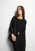 Knit Cardigan Plain - Black