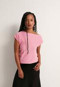 Asymmetrical Pleat Top - Pink image