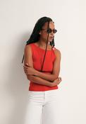 Metallic Hardware Top - Red