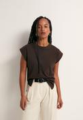 Plain Basic T-Shirt - Brown image