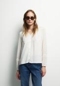 Buttons Plumetis Shirt - White image