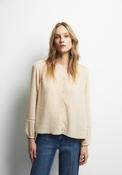 Buttons Plumetis Shirt - Beige image