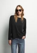 Long Sleeve Basic Top - Black image
