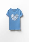 Sequined Print Top - Blue image