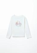 Essential Long Sleeve Graphic Tee - Cream