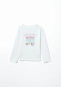 Essential Long Sleeve Print Tee - Cream